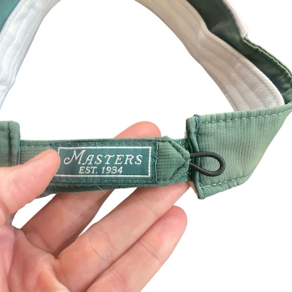 Masters tennis visor green white adjustable - Picture 4 of 5